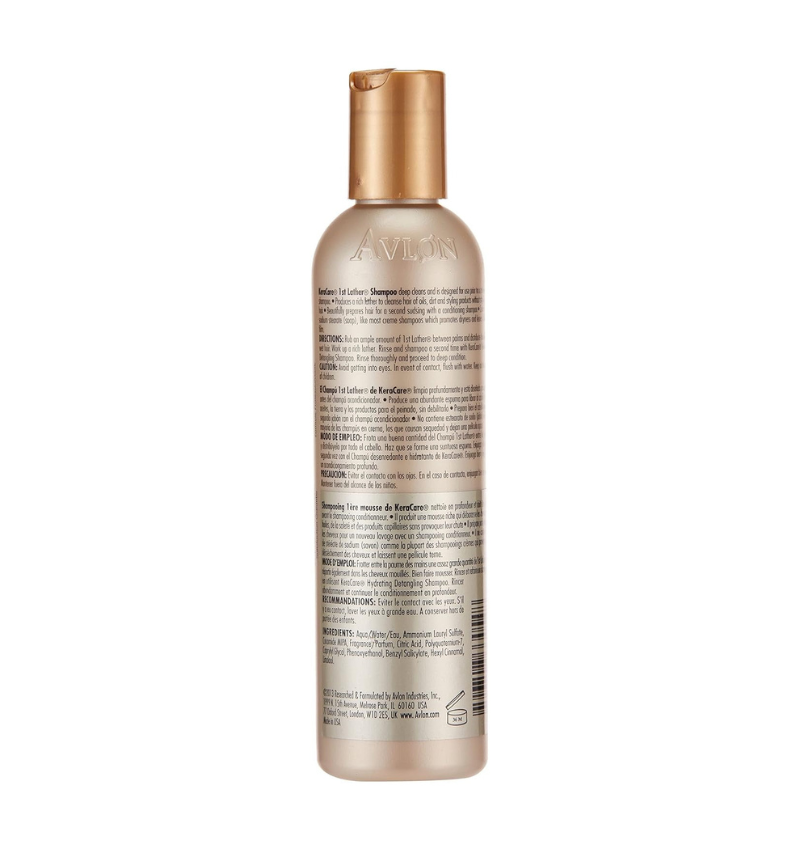 KeraCare Avlon 1st Lather Shampoo, 8 Ounce